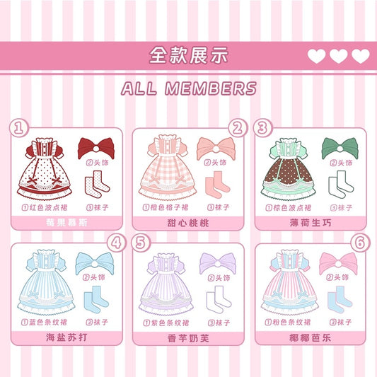 Simon Toys Sweet Country Lolita Style Doll Outfits Set | Sweet Tea Party - 1/12 ob11 11cm BJD Doll Ball Joint Doll