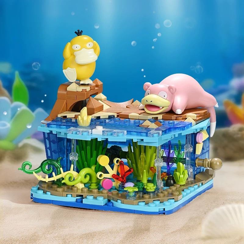 Pokemon Character Happy Memories Theme | Pikachu Piplup Sunflora Psyduck Slowpoke - Building Blocks Toy Collections KawaiiGiftLand