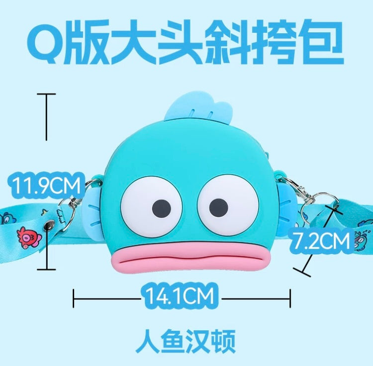 Japan Sanrio Silicone Shoulder Bag | Hello Kitty My Melody Kuromi Cinnamoroll Hangyodon - Kawaii Bag Birthday Girlfriend Children Gift KawaiiGiftLand