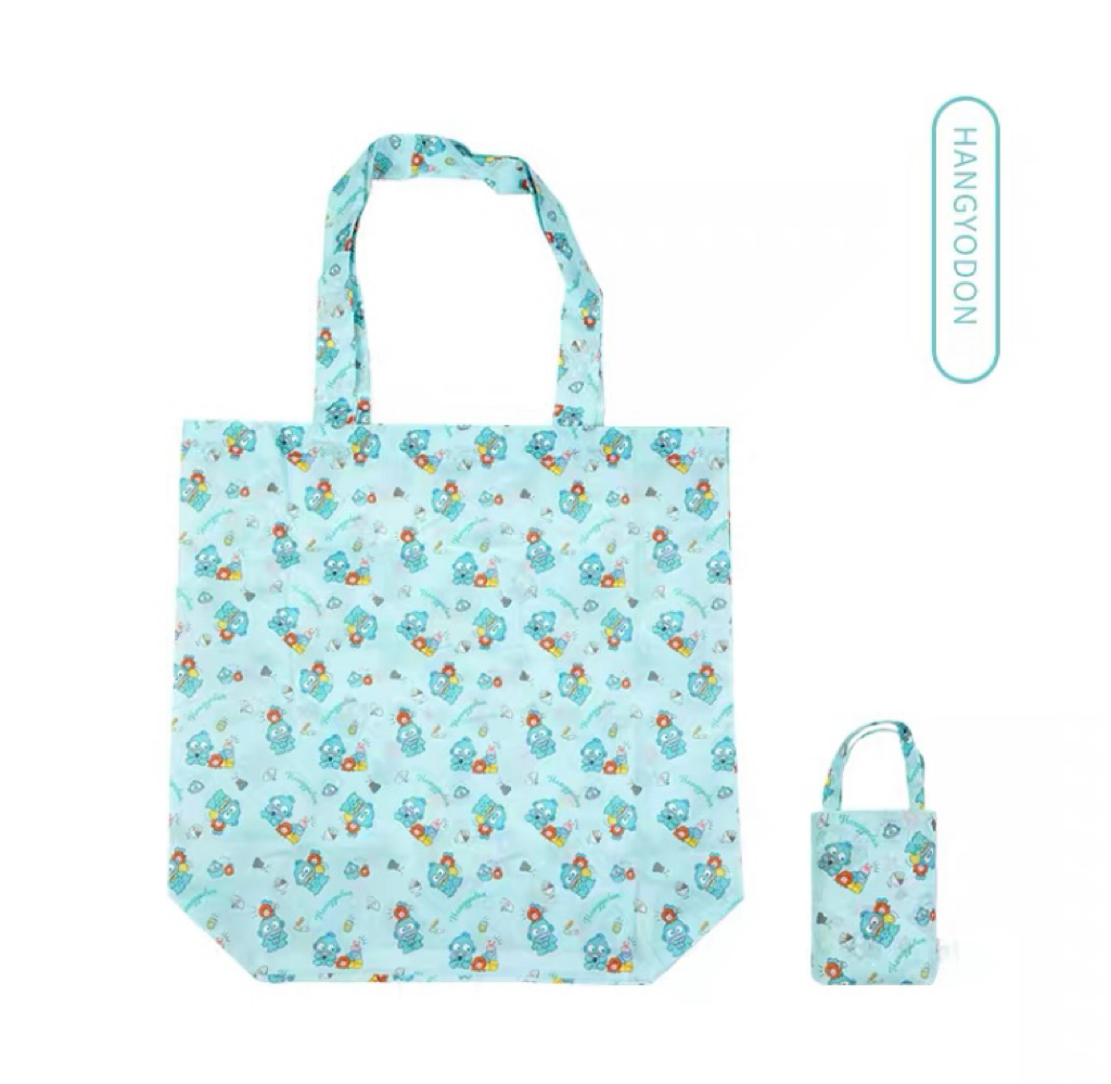 Sanrio Fold Up Tote Bag | Hello Kitty My Melody Kuromi Cinnamoroll Pompompurin Pochacco Hangyodon - can fold up Tote Bag KawaiiGiftLand