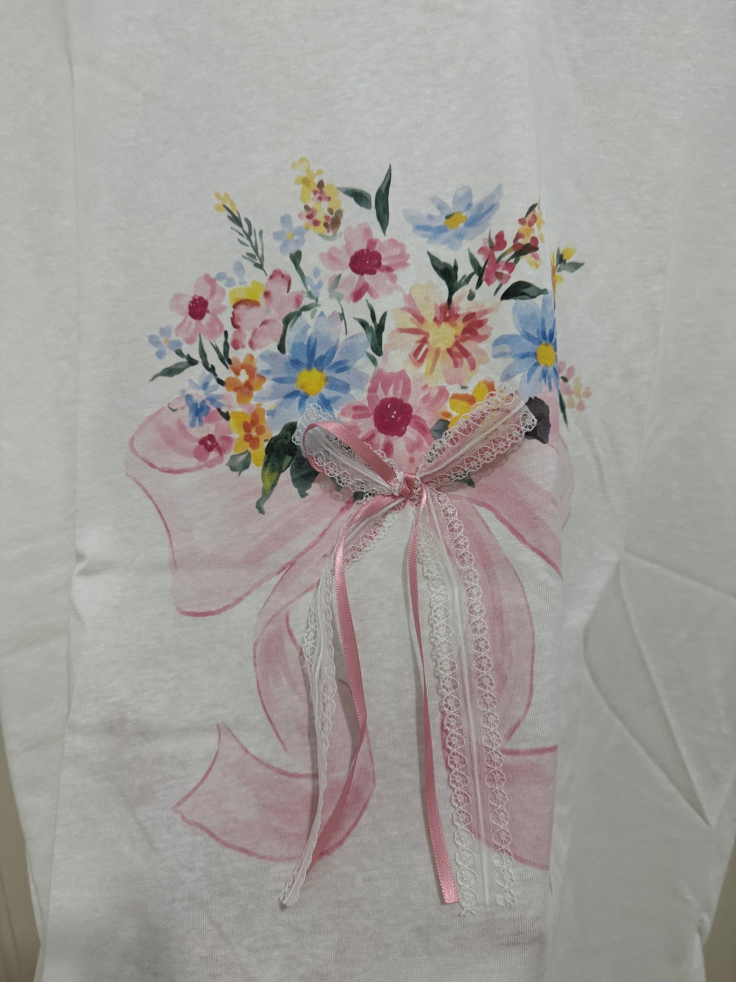 Korean Fashion Garden Style Shirt Series | Pink Flower Bouquet - Kawaii Fashion Items