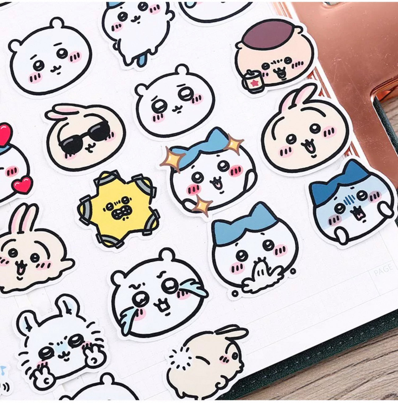 Japanese Cartoon ChiiKawa |Set of 40 Pieces Chiikawa Emoji Stickers - iPad Schedule Notebook KawaiiGiftLand