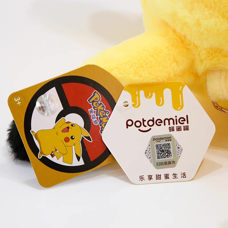 Japan Cartoon Pokemon Plush Backpack | Pikachu - Mascot Plush Doll Kawaii Decoration KawaiiGiftLand