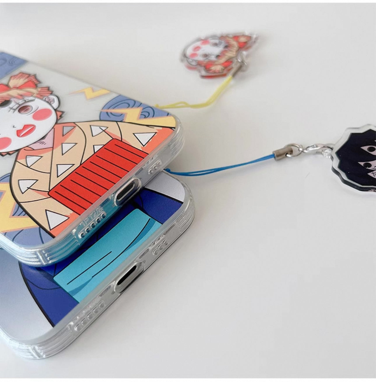 Japanese Anime Kimetsu no Yaiba Demon Slayer Girl Look | Tanjiro Zenitsu Inosuke - iPhone Case 7 8 PLUS SE2 XS XR X 11 12 13 14 Pro Promax 12mini 13mini KawaiiGiftLand