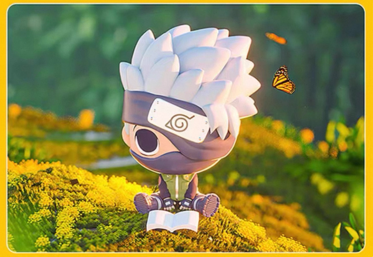 Miniso X Naruto Ninja Mini Sitting Part 1 Series Limited Edition | Naruto Shippuuden Naruto Sasuke Sakura Kakashi Gaara Lee - Figure Keychain Collectable Toys Mystery Blind Box KawaiiGiftLand