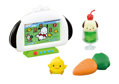 RE-MENT Sanrio Pochacco's House 8Pack BOX - Kawaii Miniature World Doll Room KawaiiGiftLand