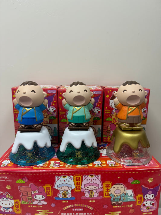 Mystery Blind Box Sanrio Characters Vinly Figure Lucky Box | Series A+B+Secret full set of 3 Minna No Tabo Fuji Mount - Kawaii Collectable Toys