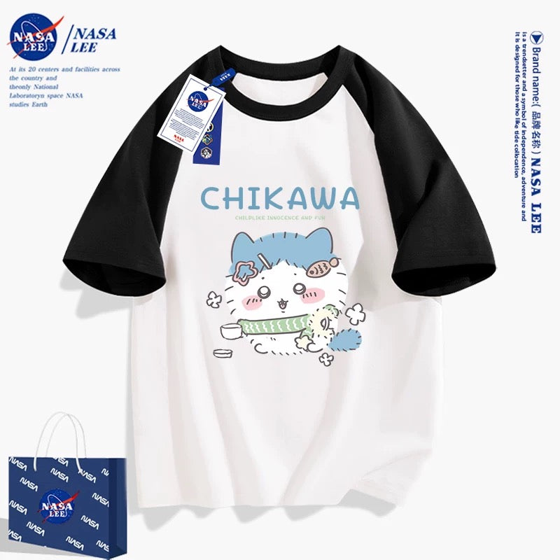 Japanese Cartoon ChiiKawa Casual Style T-Shirt Series | Make up Hachiware 2 - Kawaii Fashion Items