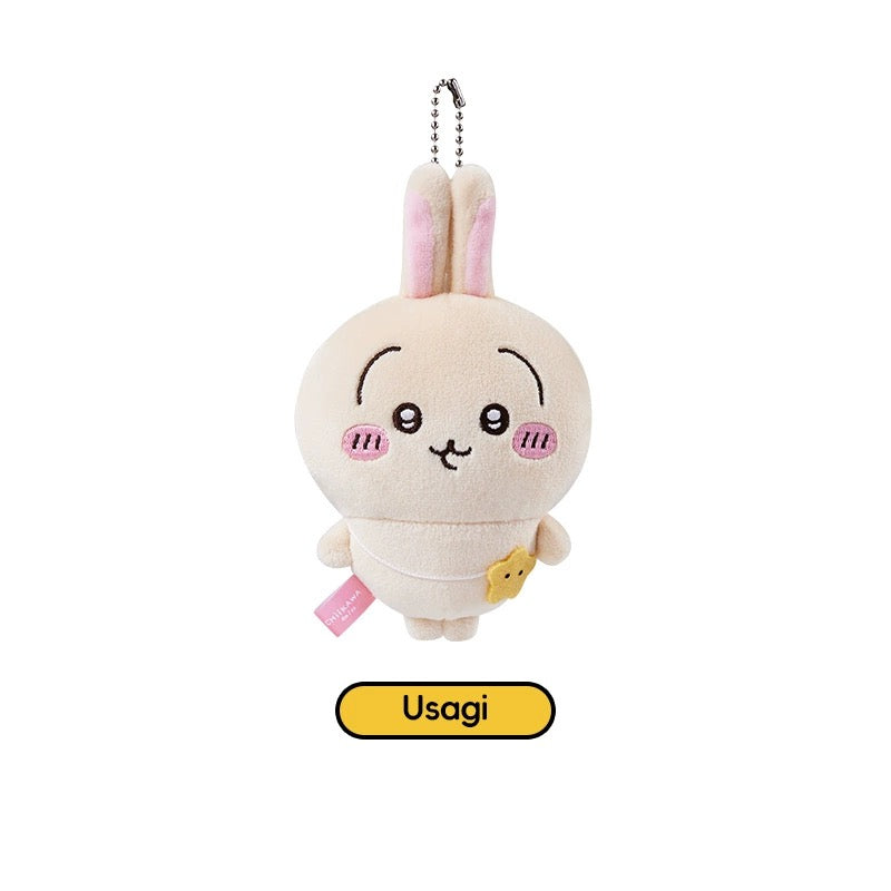 ChiiKawa X Miniso | ChiiKawa Hachiware Usagi Outing with Bag keychain - 10cm Mini Plush Doll Kawaii items Room Decoration doll KawaiiGiftLand