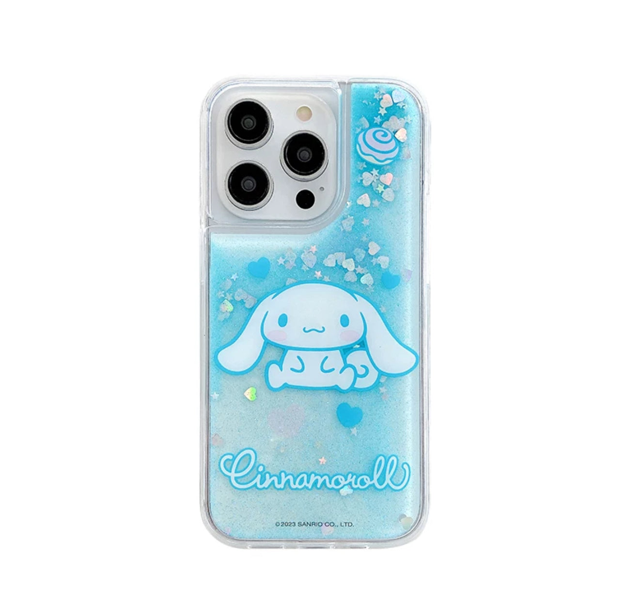 Sanrio Silicone Glitter Quicksand Phone Case | My Melody Kuromi Cinnamoroll - iPhone Case 13 14 Pro Promax KawaiiGiftLand