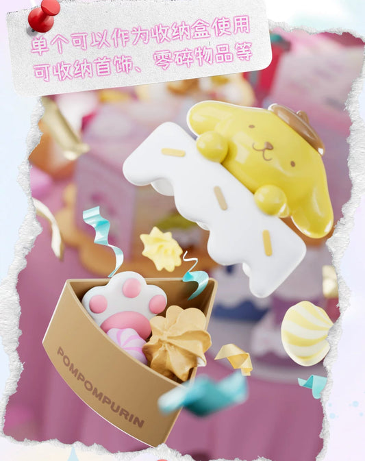 Sanrio Characters Sweet Cake Little Storage Box Series | Hello Kitty My Melody Kuromi Cinnamoroll Pompompurin Pochacco - Kawaii Decoration Collectable Toys Toy Collection KawaiiGiftLand