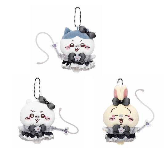 Japan ChiiKawa Dark Magic Girl Series | ChiiKawa Hachiware Usagi - Mini Plush Doll keychain