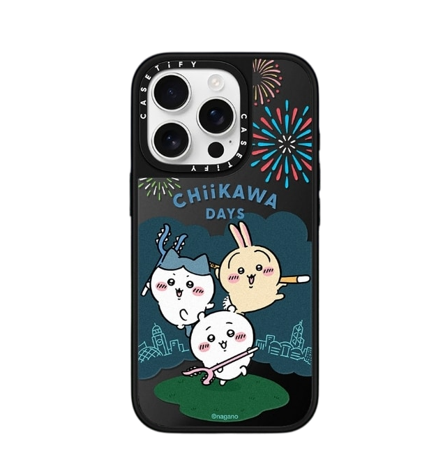 Japanese Cartoon ChiiKawa Mirror Phone Case | ChiiKawa Hachiware Usagi Chiikawa Days & Night Grid - iPhone Case 12 13 14 15 16 17 Pro Promax