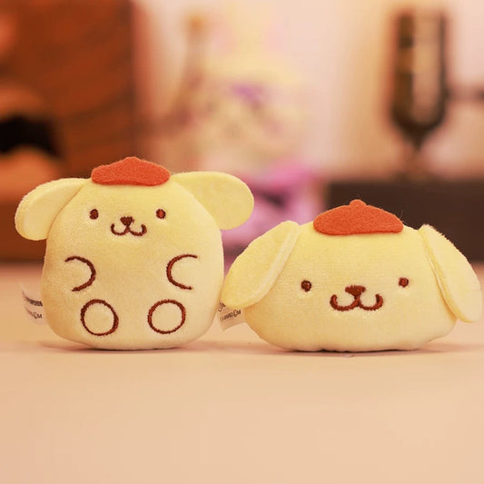 Japan YUMEYA Sanrio Characters Part 5 Plush Keychain | Pompompurin - Full Set of 4 KawaiiGiftLand