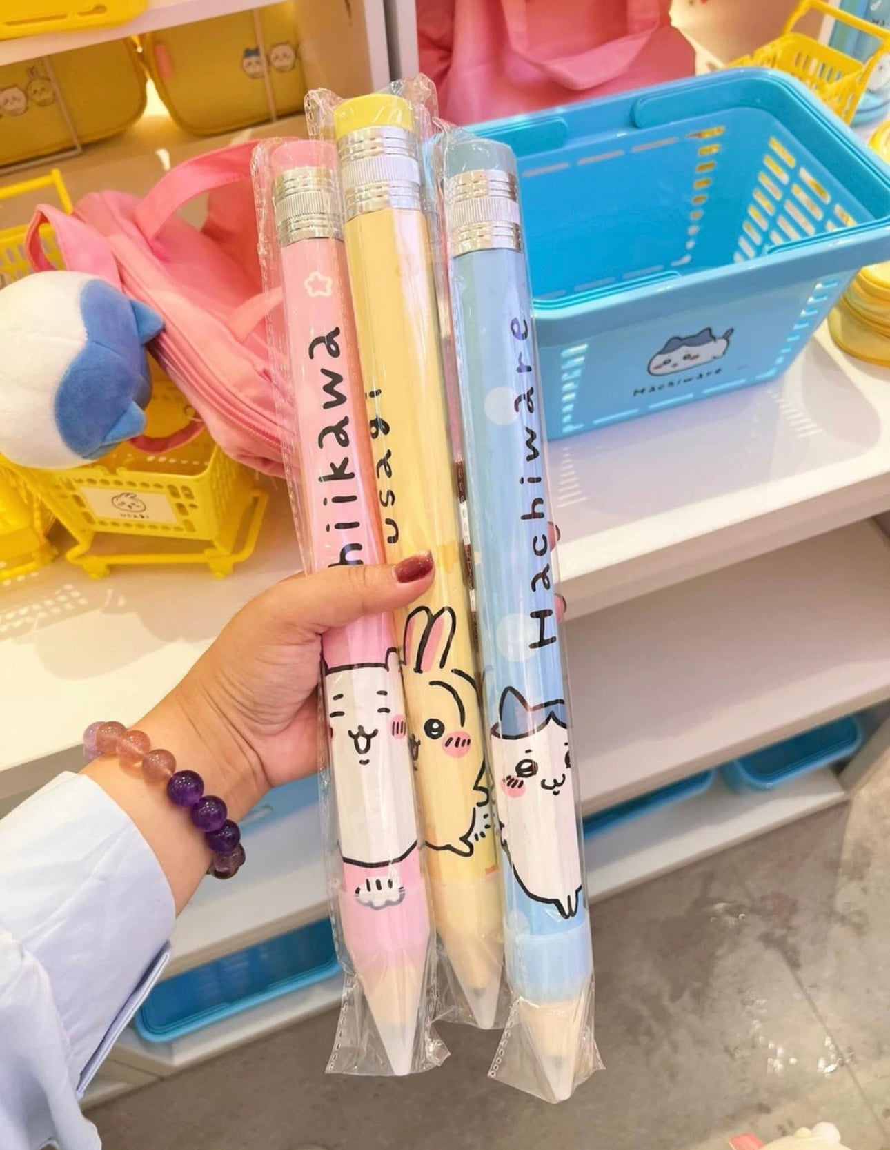 ChiiKawa X Miniso | ChiiKawa Hachiware Usagi Super Big HB Pencil - Kawaii items Room Decoration Stationery KawaiiGiftLand