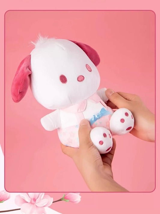 Sanrio Valentines Peach Blossom | Hello Kitty My Melody Kuromi Cinnamoroll Pochacco - Plush Doll KawaiiGiftLand
