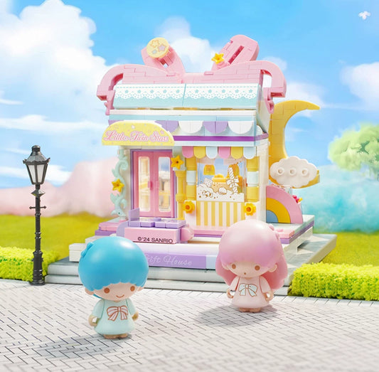 Sanrio Little Twin Stars Kiki Lala Dreamy Gift Shop Building Blocks Toy Collections