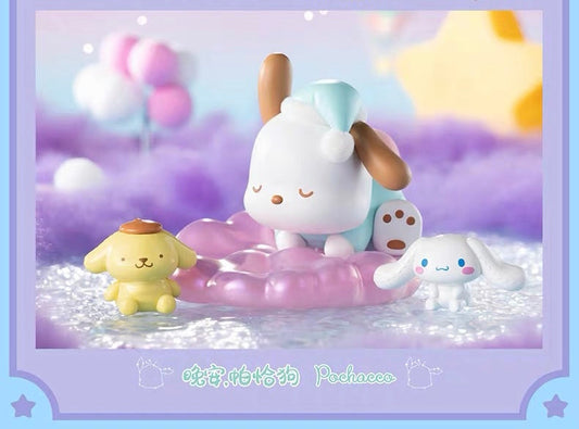 Sanrio x Toptoy Sweet Dream Pochacco Pajamas on Cloud Figure Toy Collection KawaiiGiftLand