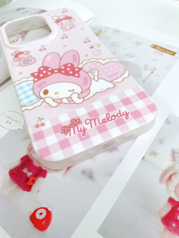 Japanese Cartoon Lovely My Melody iPhone Case 12 13 14 15 Pro Promax KawaiiGiftLand