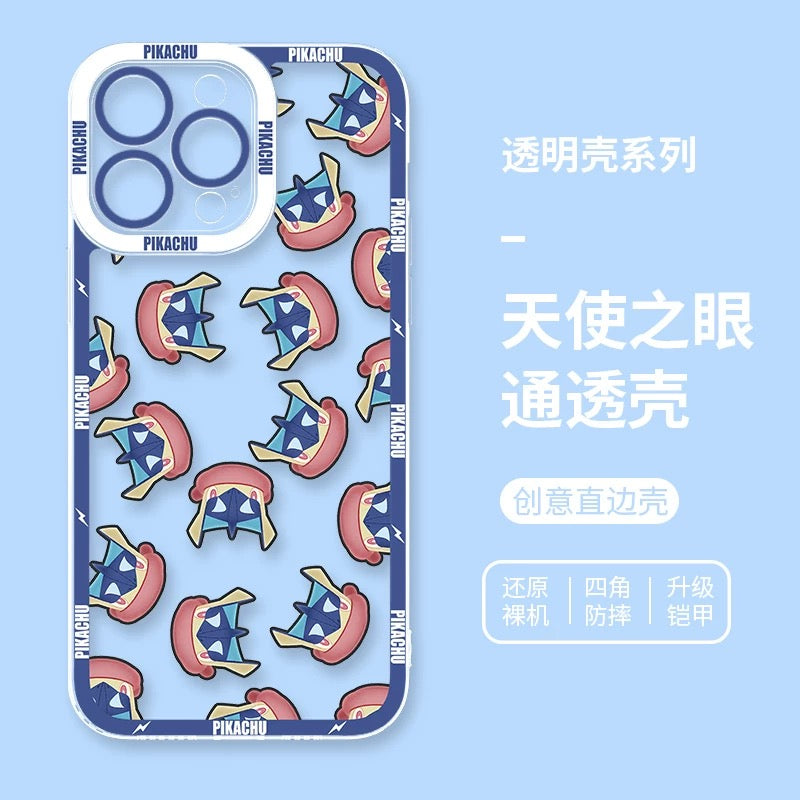 Japan Cartoon Pokemon Full Happy Face Verison Ash Greninja iPhone