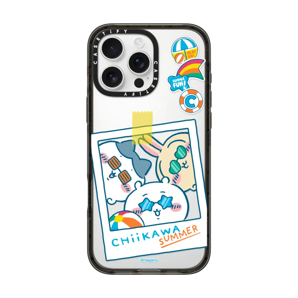 Japanese Cartoon ChiiKawa Transparent Phone Case | ChiiKawa Hachiware Usagi Summer Time Party - iPhone Case 12 13 14 15 16 17 Pro Promax