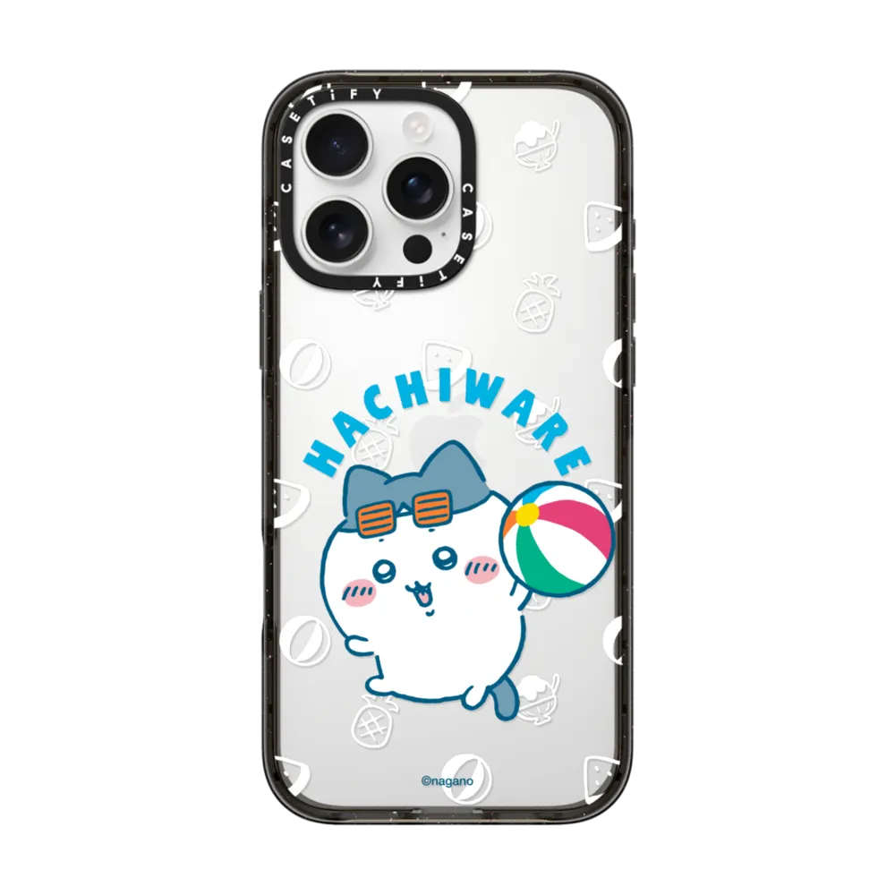 Japanese Cartoon ChiiKawa Transparent Phone Case | ChiiKawa Hachiware Summer Pool Party - iPhone Case 12 13 14 15 16 17 Pro Promax