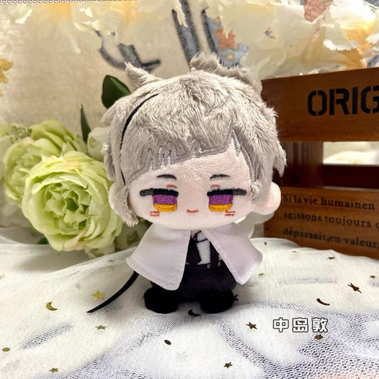 Japanese Anime Bungo Stray Dogs Sitting Keychain | Atsushi Fyodor Ryunosuke Cute Kawaii 12cm Doll - Cute Kawaii Item - KawaiiGiftLand