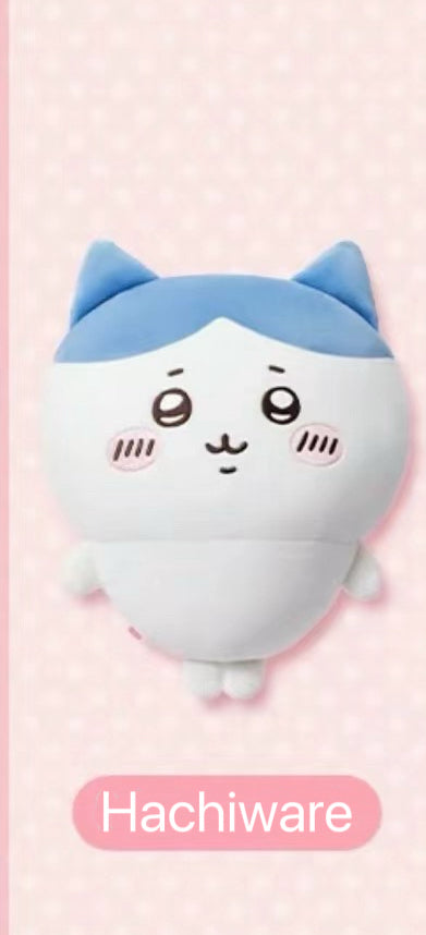 ChiiKawa X Miniso | Hachiware Full Set 9pcs items Mini Plush Doll Keychain Headband Neck Pillow Bag - Kawaii items Room Decoration doll KawaiiGiftLand