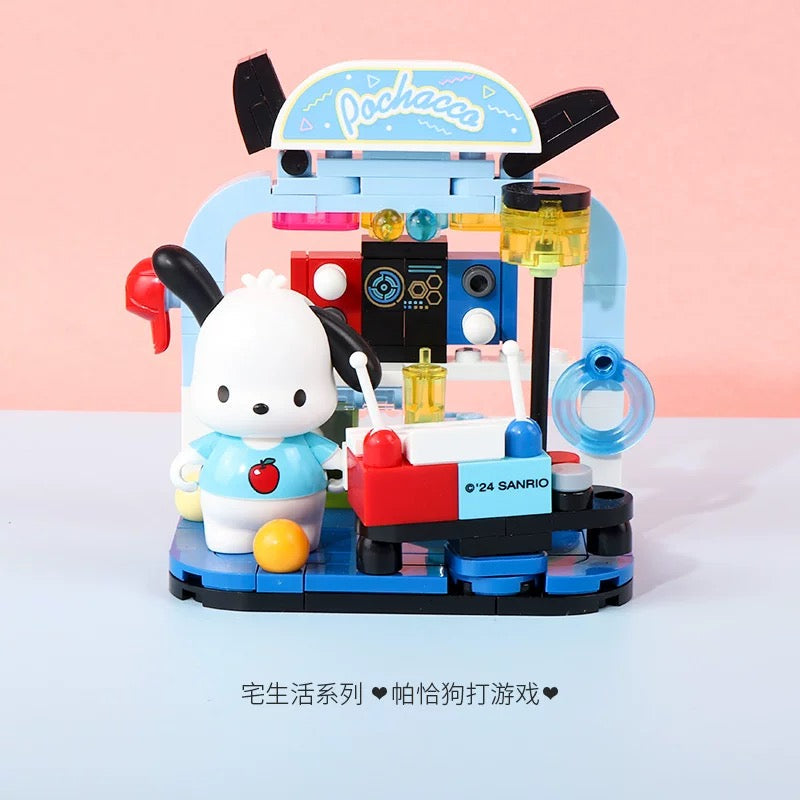 Sanrio Home Life Series | Hello Kitty My Melody Kuromi Cinnamoroll Pompompurin Pochacco - Building Blocks Toy Collections KawaiiGiftLand