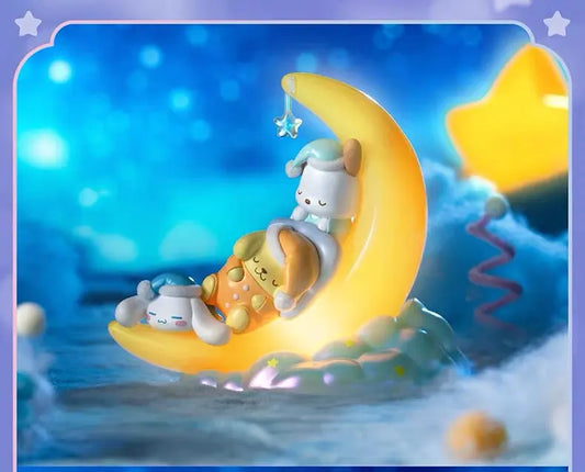Sanrio x Toptoy Sweet Dream Cinnamoroll Pompompurin Pochacco on Moonlight Cloud LED Night Light