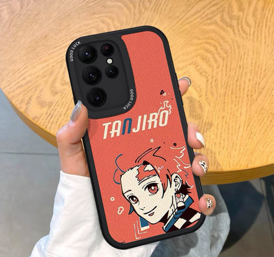 Japanese Anime Kimetsu no Yaiba Demon Slayer Hand Drawing Style | Tanjiro Zenitsu Inosuke Nezuko - Phone Case Samsung Galaxy S25 S24 S23 S22 S21 Plus Ultra KawaiiGiftLand