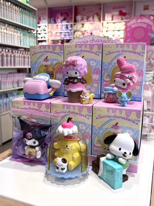 Sanrio X Miniso | Sanrio Fun Snacks Figure My Melody Piano Kuromi Cinnamoroll Pompompurin Pochacco Hangyodon - Collectable Toys