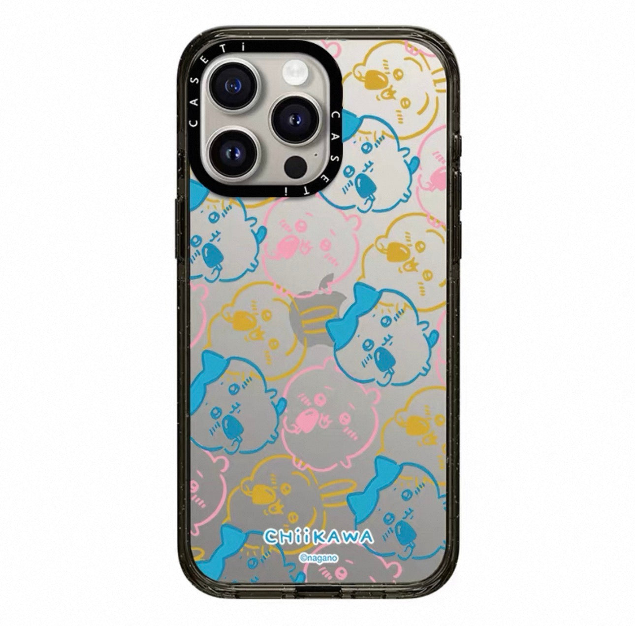 Japanese Cartoon ChiiKawa Clear with Transparent Black Frame Phone Case | ChiiKawa Hachiware Usagi Summer Time Party Part2 6 Styles - iPhone Case 12 13 14 15 16 17 Pro Promax