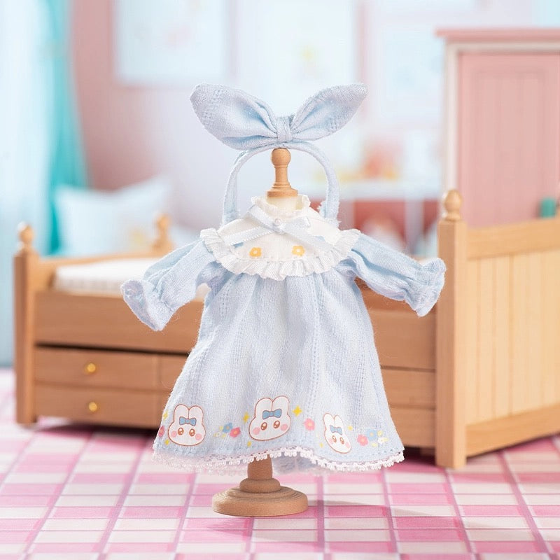 Simon Toys Rabbit Pajamas Set | Pink & Blue - 1/12 ob11 11cm BJD Doll Ball Joint Doll KawaiiGiftLand