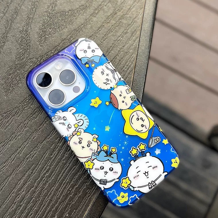 Japanese Cartoon ChiiKawa Shooting Star iPhone Case 13 14 15 Pro Promax KawaiiGiftLand
