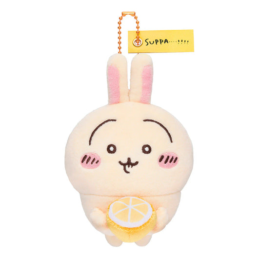 Japan ChiiKawa | ChiiKawa Hachiware Usagi Eating Lemon Plush Doll Keychain Kawaii items Room Decoration doll KawaiiGiftLand