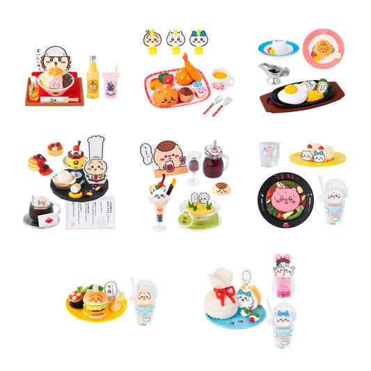 Japan Chiikawa Miniature Serise | Chiikawa Restaurant Mini Figure Collection (8 types) 8Pack BOX - Kawaii Miniature World Doll Room