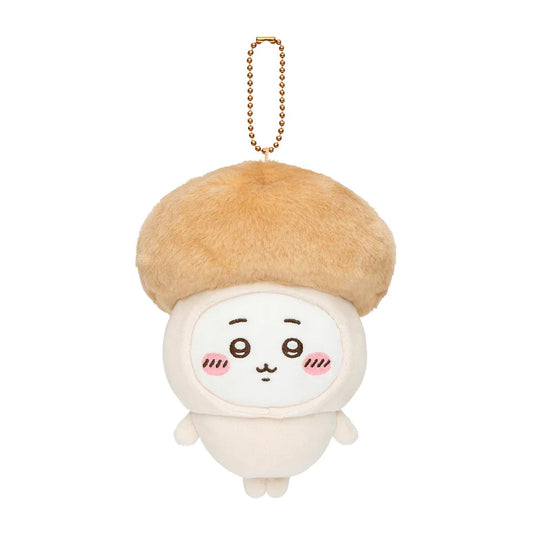 (Pre-Order) Japan ChiiKawa Autumn 2025 Series | ChiiKawa Hachiware Usagi in Mushroom Costume Plush Doll Keychain Kawaii items Room Decoration doll