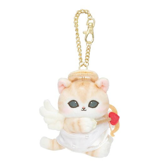 Japan Mofusand | Mofusand Cat Cupid Angel Cat Plush Doll Keychain - Kawaii items Room Decoration Doll