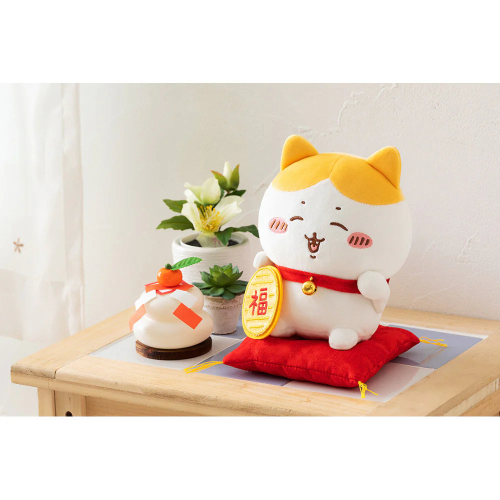 Japan ChiiKawa New Year Series | Hachiware Cute Golden Fortune Cat Maneki-neko Plush Doll & Keychain - Kawaii items Room Decoration Doll