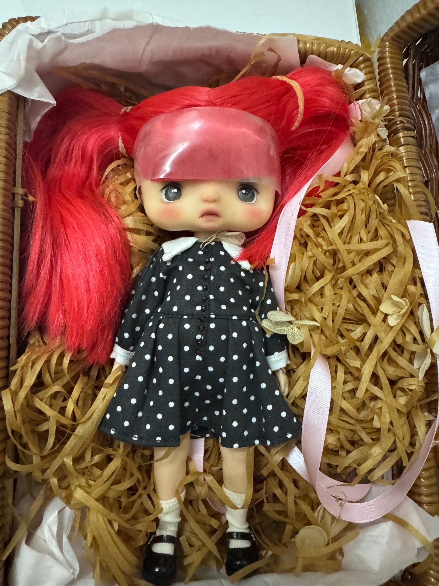 China Artist Bokka - One off Normal Skin Red Hair Hand Print - Doll Show Limited NEW Artist Doll like Holala