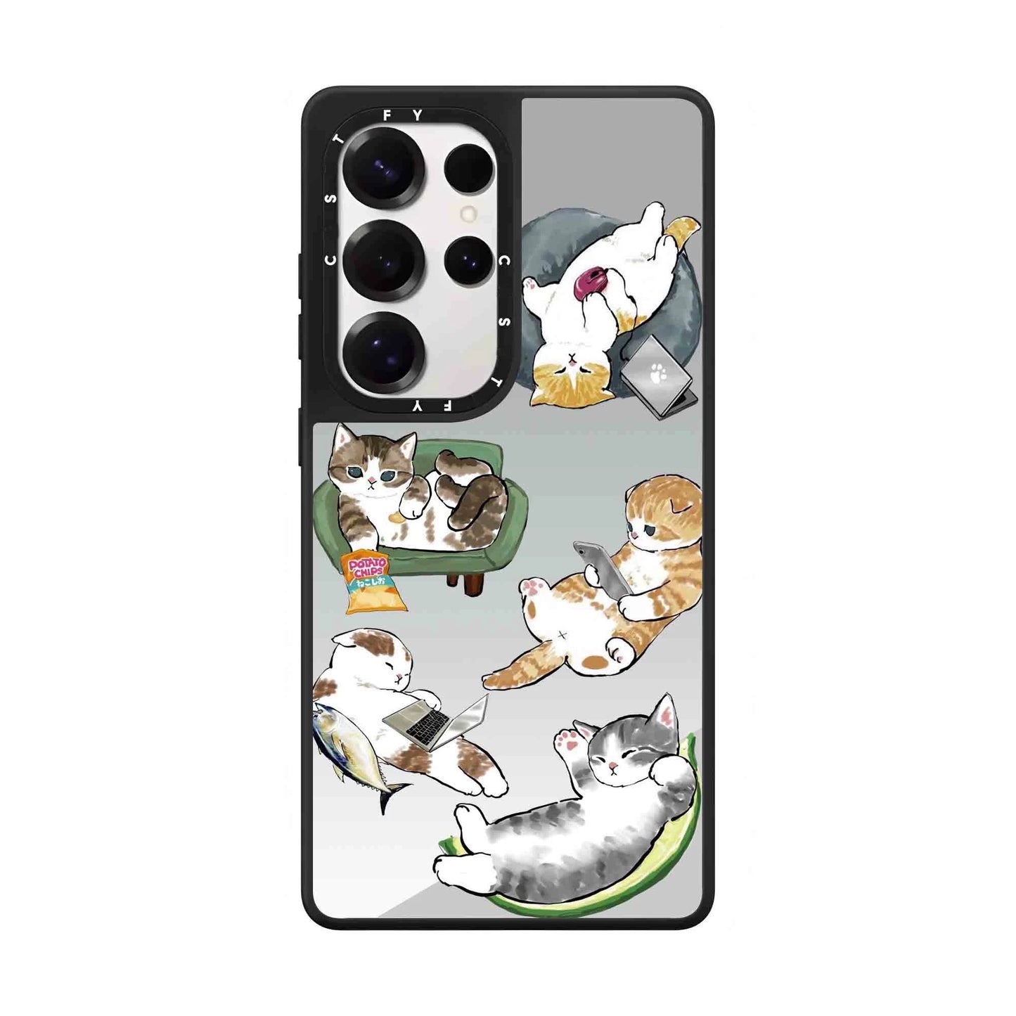 Cute Cartoon Mofusand | Leisure Time Lovely Cat - Phone Case Samsung Galaxy S25 S24 S23 S22 Ultra