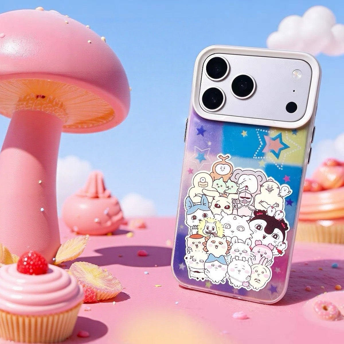 Japanese Cartoon ChiiKawa Group Laser Case | Group Together 2 Styles - Phone Case Samsung Galaxy S26 S25 S24 S23 S22 S21 FE Ultra Edge