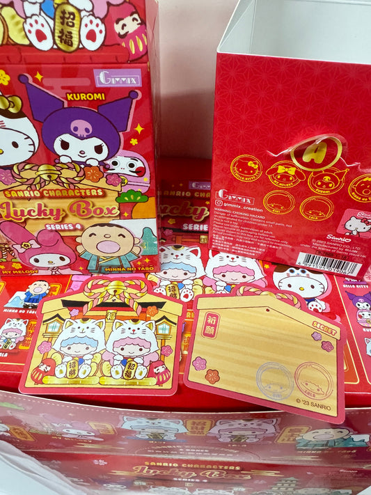 Sanrio Characters Vinly Figure Lucky Box | Secret Gold Litte Twin Stars Meneki Lucky Cat - Kawaii Collectable Toys Mystery Blind Box KawaiiGiftLand