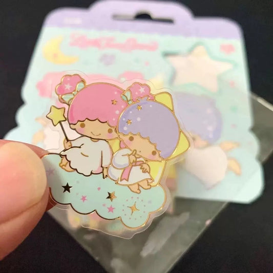 Sanrio Sweet Party Stickers Set | Hello Kitty My Melody Kuromi Little Twin Stars - Set of 24pcs KawaiiGiftLand