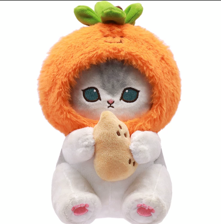 Japan Artist Mofusand Cat Neko Chinese Good Fortune Style | 10cm 19cm 30cm - Mascot Plush Doll Keychain KawaiiGiftLand