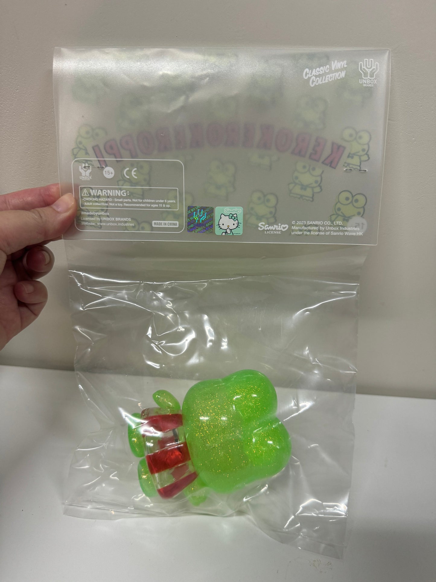 Unbox x Sanrio KeroKeroKeroppi Glitter Ver. Vinyl Figure Toy Collections Rare KawaiiGiftLand