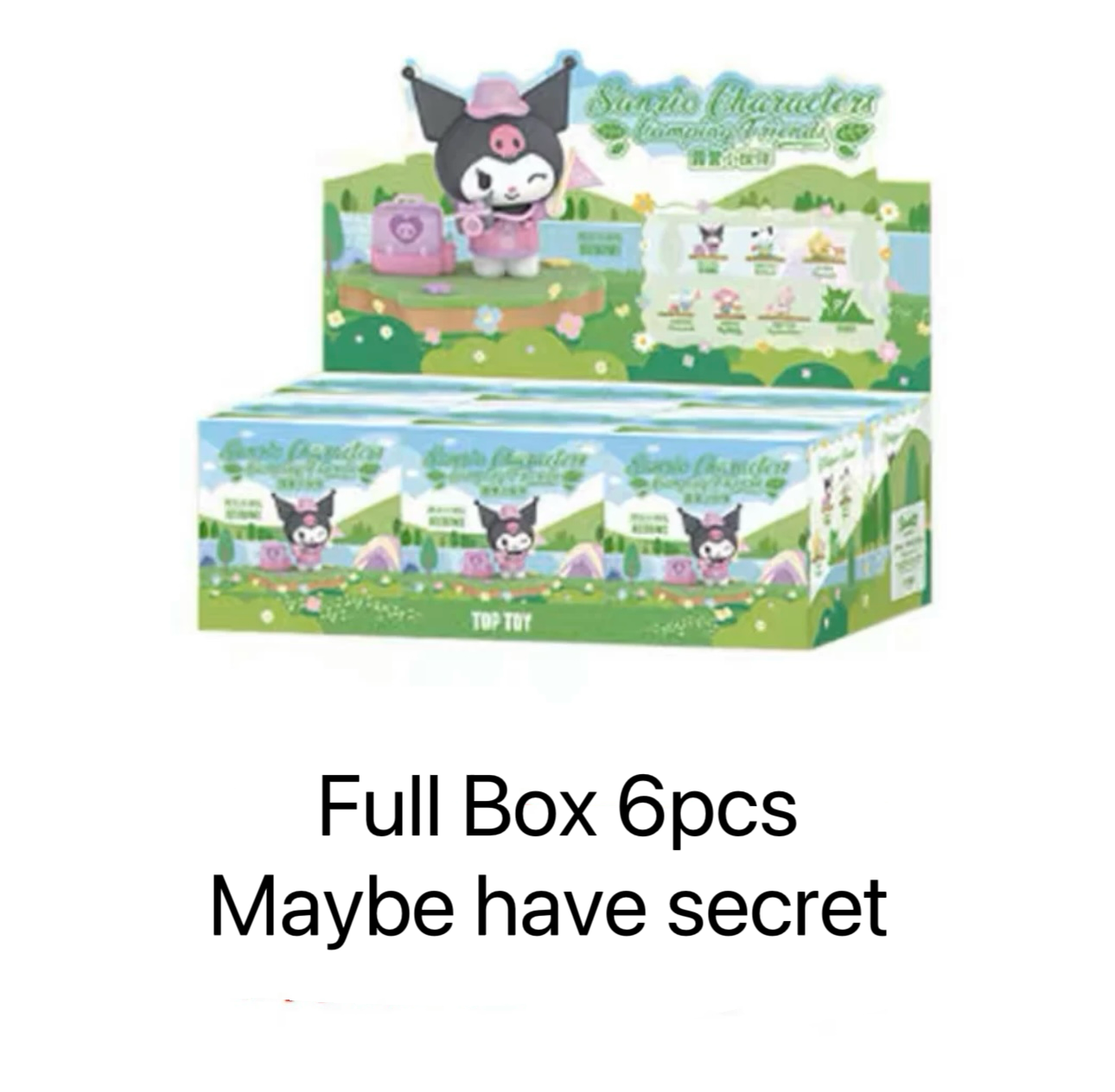 Top Toy x Sanrio Characters Camping Friends | My Melody Piano Kuromi Cinnamoroll Pompompurin Pochocca - Collectable Toys Mystery Blind Box KawaiiGiftLand