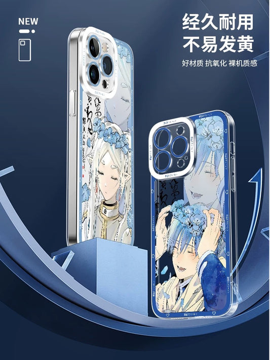 Japanese Anime FRIEREN Couple Style | Frieren Himmel - iPhone Case PLUS SE2 XS XR X 11 12 13 14 15 16 16e 17 17e Pro Promax 12mini 13mini