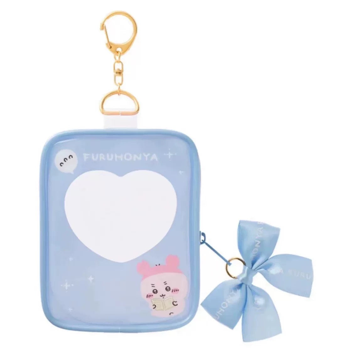 Japanese Cartoon Chiikawa Plastic with Ribbon Itabag Bag Keychain | ChiiKawa Hachiware Usagi Momonga Kurimanju Rakko Shisa Kani - Kawaii Items Can Put in Dolls Keep Dolls Clean KawaiiGiftLand